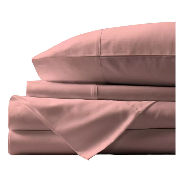 Royal Comfort Balmain Bamboo Queen Sheet Set Blush