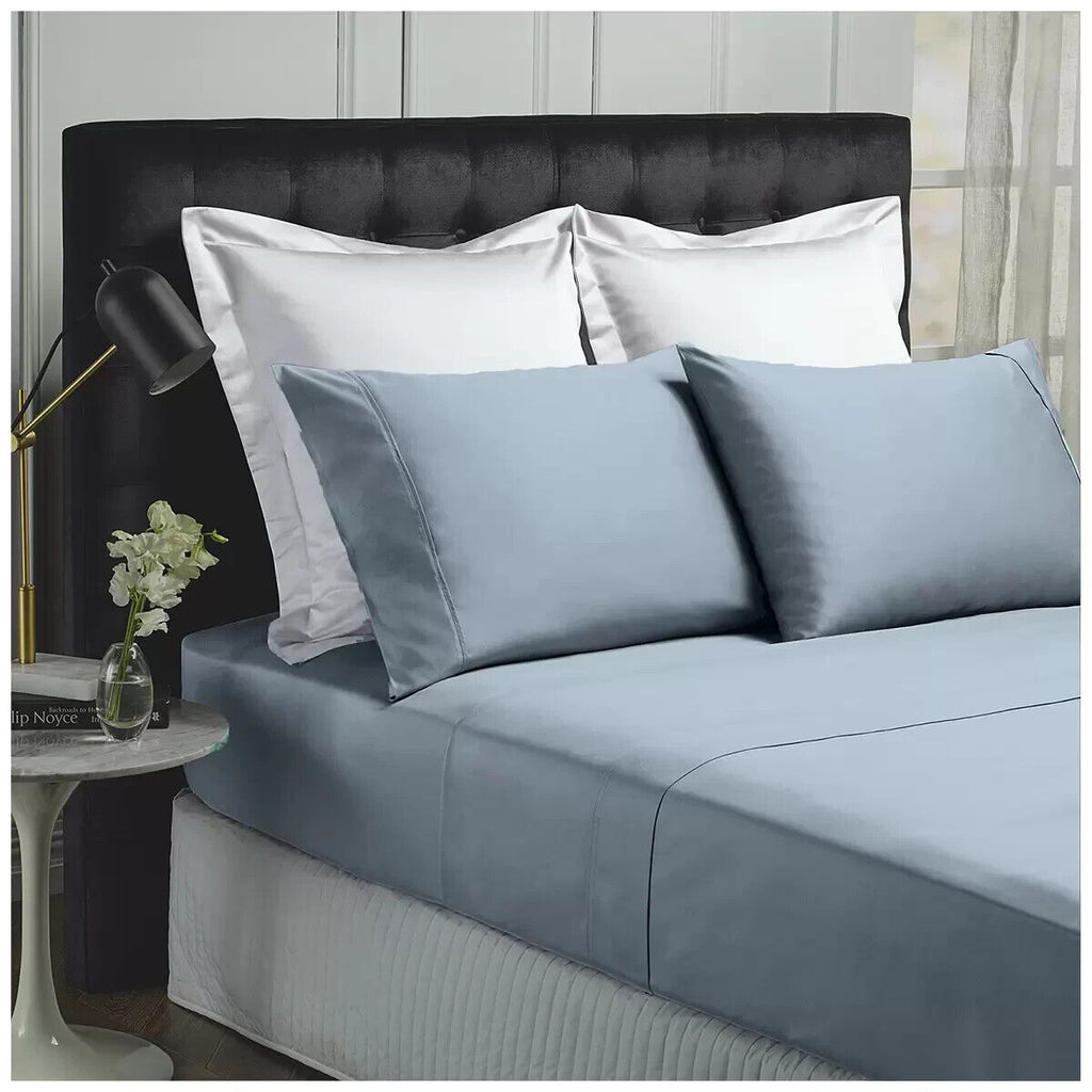 Royal Comfort Balmain Bamboo King Sheet Set Blue Fog