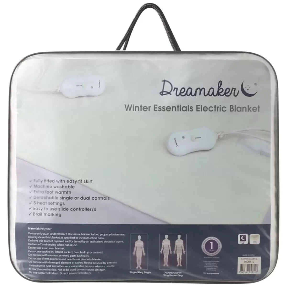 Dreamaker Washable Electric Blanket King Size