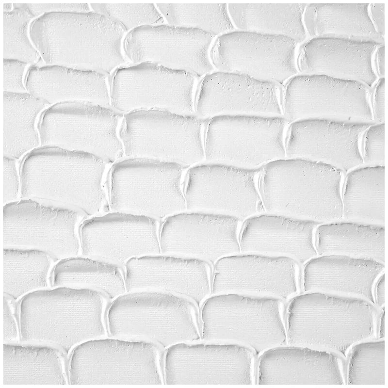 CAFE Lighting & Living White Ripples Canvas Painting White