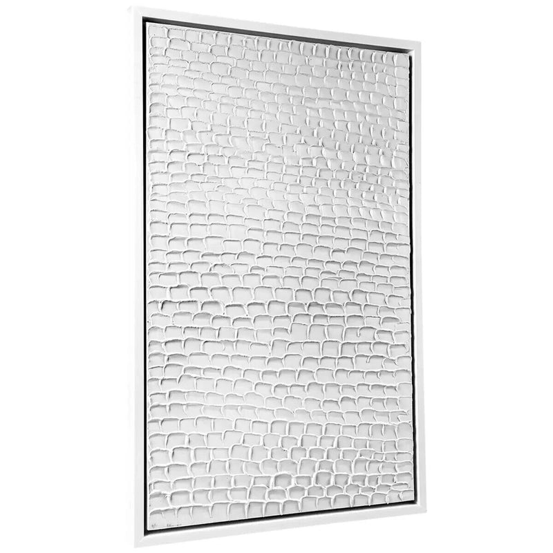 CAFE Lighting & Living White Ripples Canvas Painting White