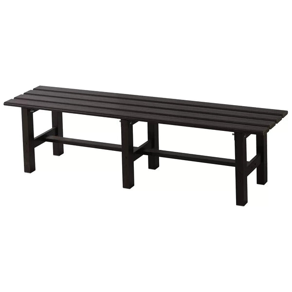 Takasho Outdoor Bench Seat Dark Brown