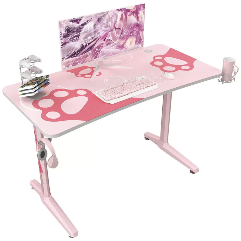 Eureka Ergonomic GIP-P47 Gaming Desk 120 x 60cm Pink