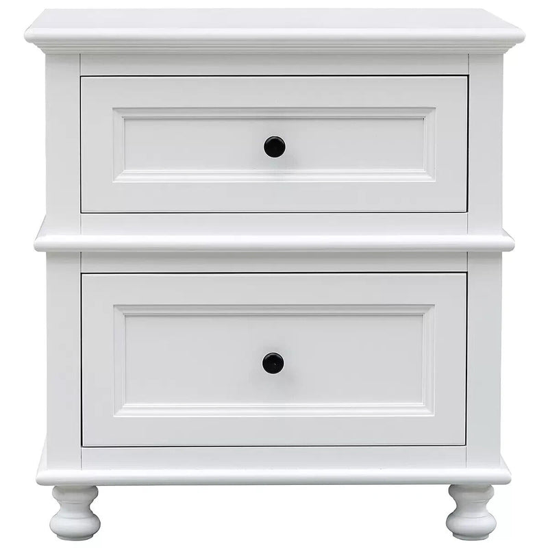 Moran Cassis Bedside Table White