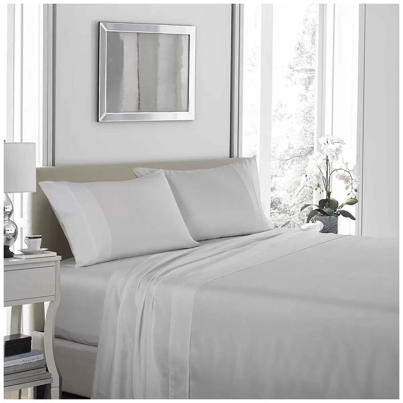 Royal Comfort 1200 TC Ultrasoft 4 Piece Double Sheet Set Silver