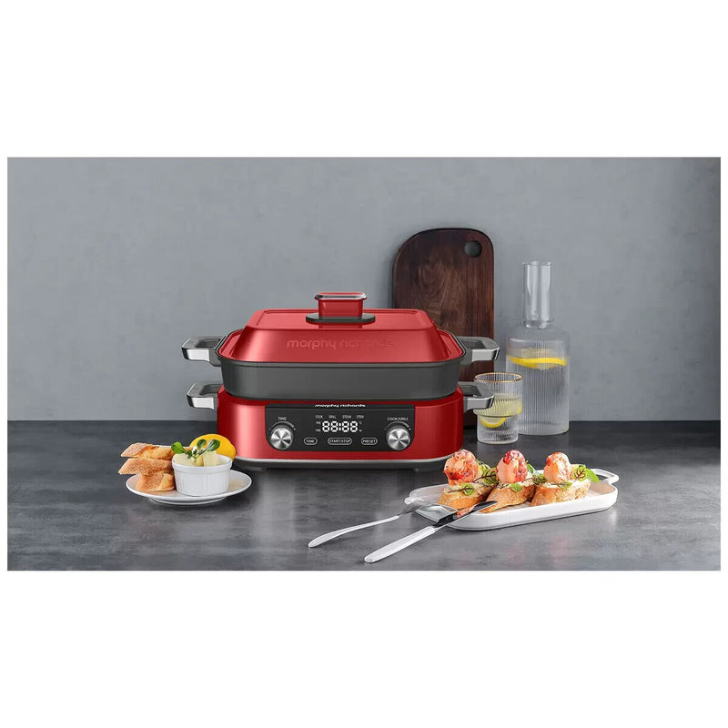 Morphy Richards Digital Multifunction Cooking Pot Red 3L