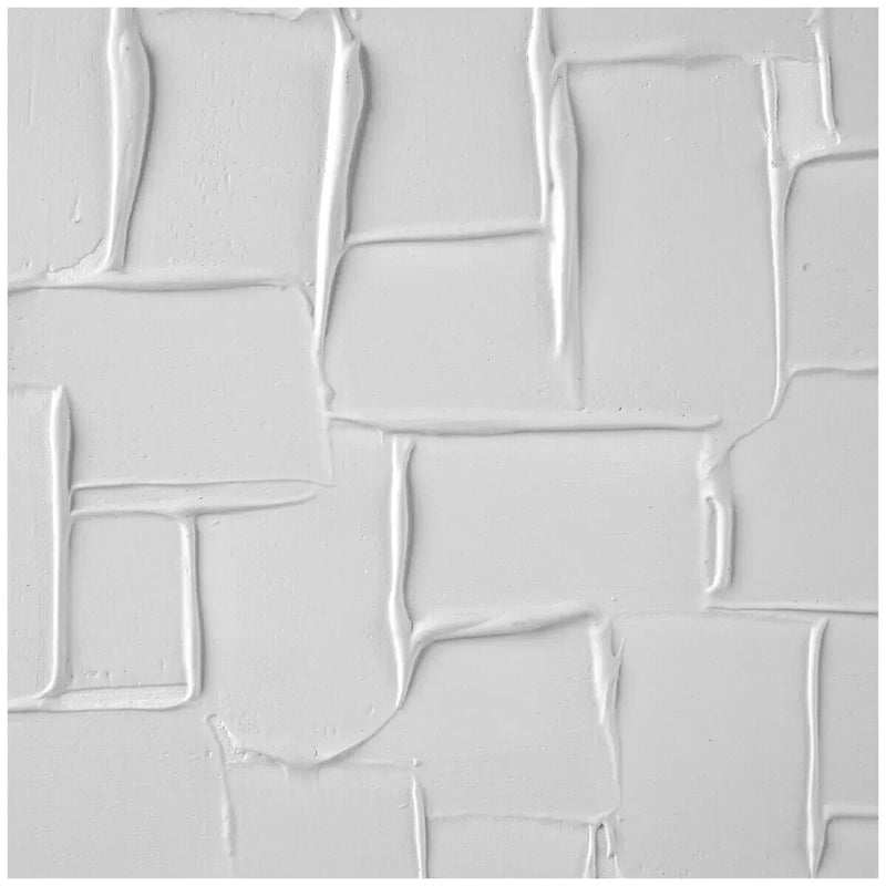 CAFE Lighting & Living Mosaic Blanco Canvas Painting White