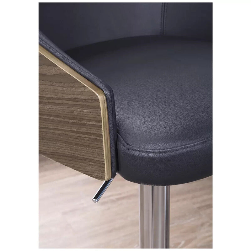 Bayside Furnishings Gas Lift Leather Barstool