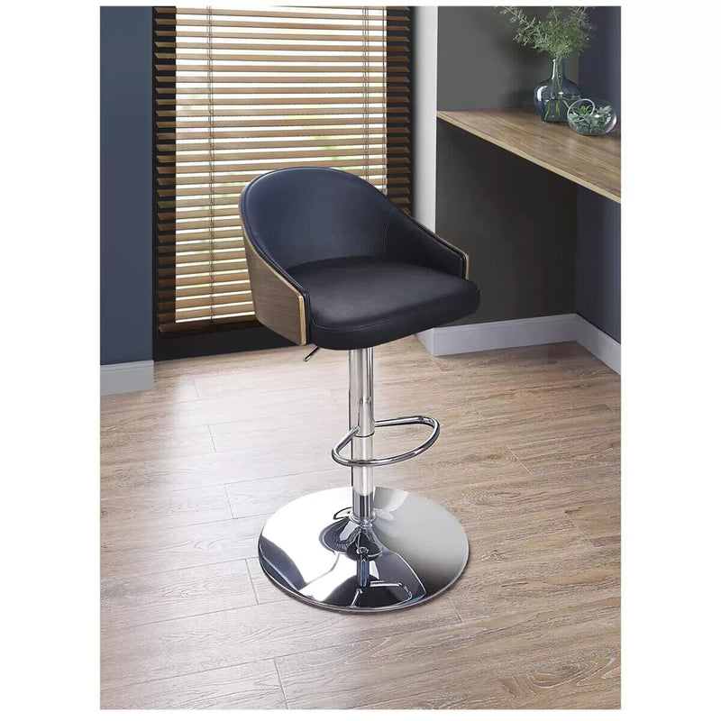 Bayside Furnishings Gas Lift Leather Barstool