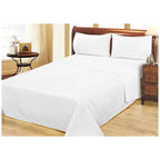 Ramesses 1000 TC Pima Cotton Narrow Stripe Queen Sheet Set White