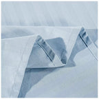 Kensington 1200TC Stripe Cotton Sheet Set Double Chambray