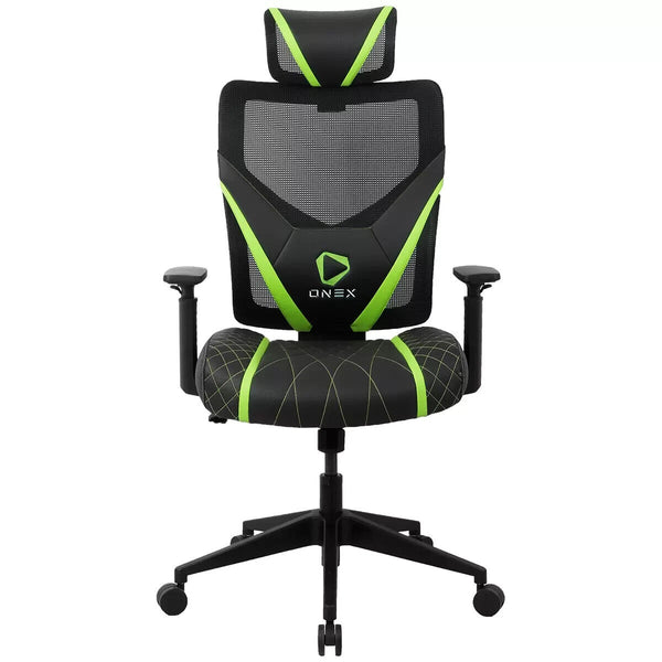 ONEX GE300 Breathable Ergonomic Gaming Chair Black Green