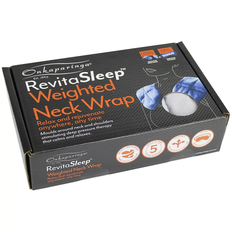 Onkaparigka Weighted Neck Wrap With Bonus Eye Pack Silver