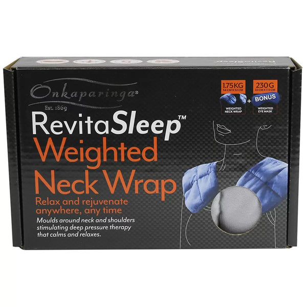 Onkaparigka Weighted Neck Wrap With Bonus Eye Pack Silver