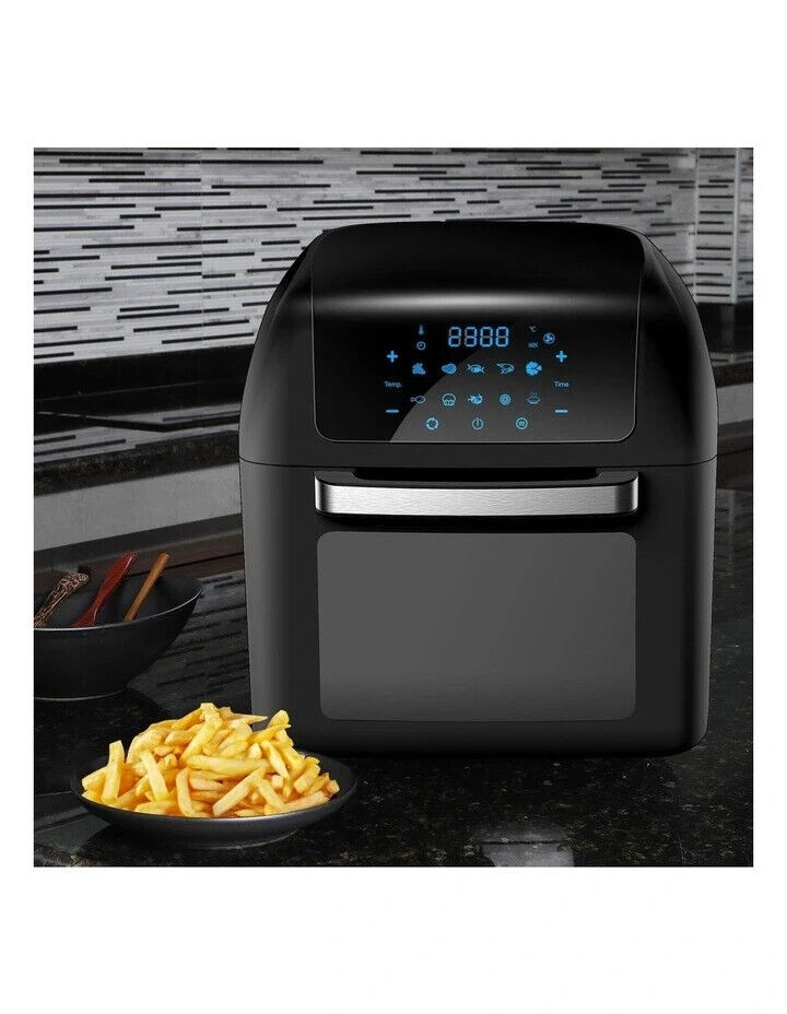 Kitchen Couture Healthy Options 13 Litre Air Fryer 10 Presets LCD Display Black