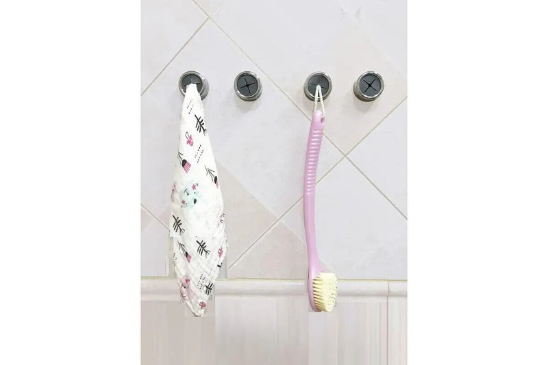 3 Pack Self Adhesive Round Towel Hooks for Kitchen and Bathroom