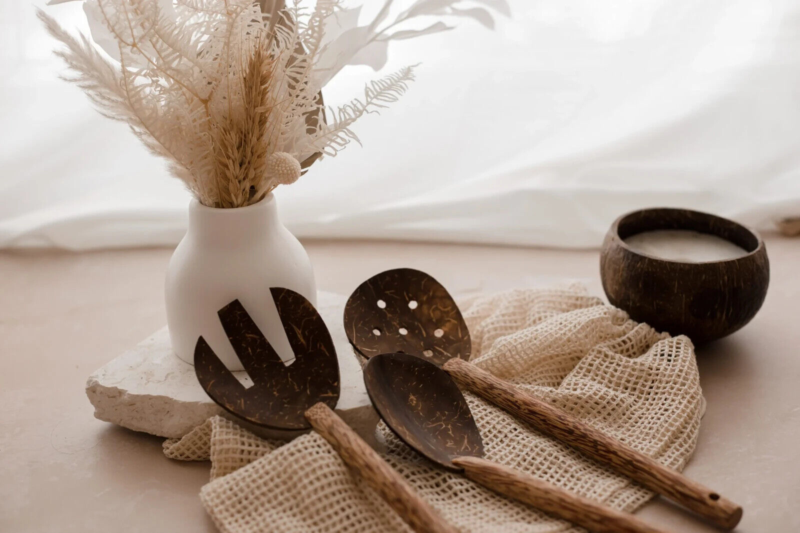 Coco salad spoon and fork Set (Set of 3)