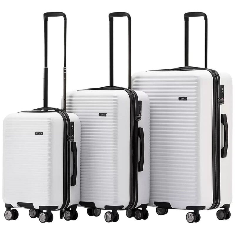 Tosca London Luggage 3 Piece Set White