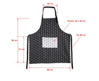 IDC Homewares Cotton Apron Alcazar Black