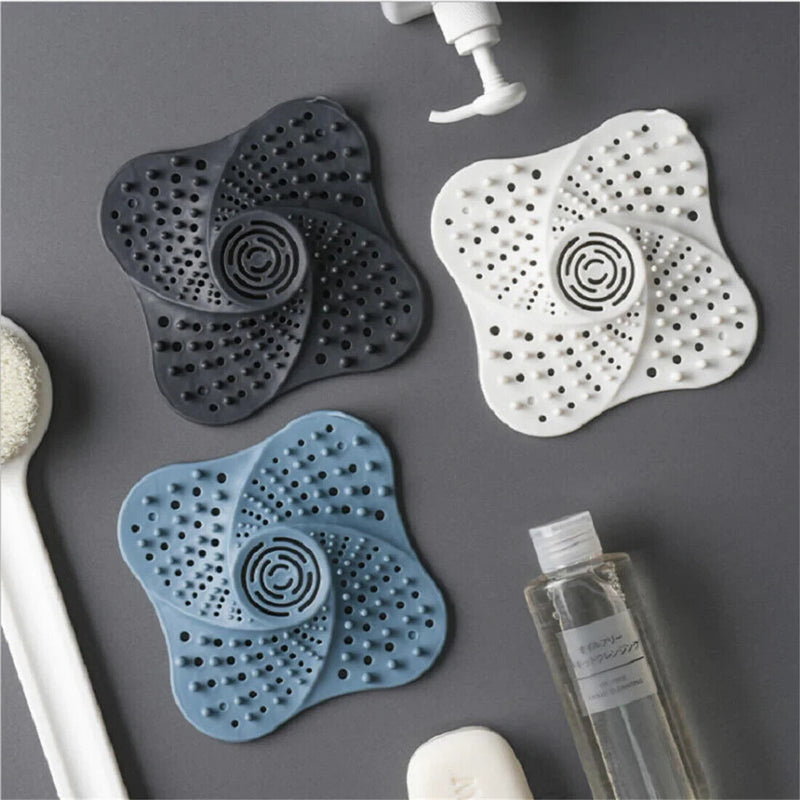 A+Living Anti Blocking Filter Toilet Odor Proof Silicone Drain Cover Kitchen Sink Blue