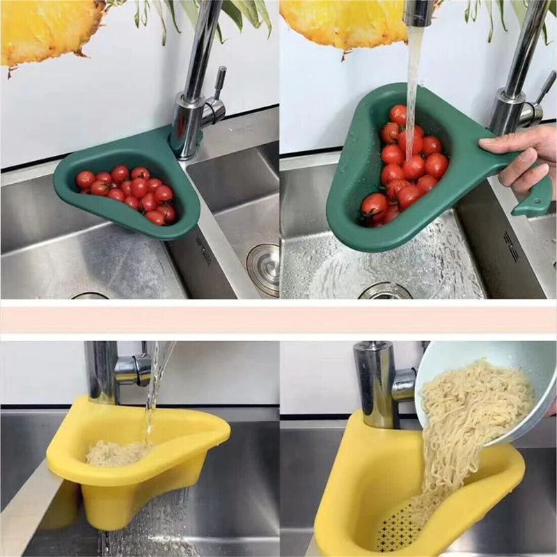 Cookingstuff Sink Kitchen Storage Drain Basket Rack Strainer Non-Perforated Vegetable Basket