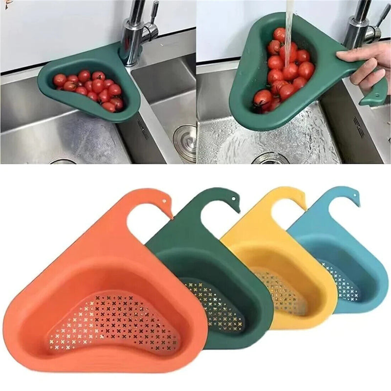 Cookingstuff Sink Kitchen Storage Drain Basket Rack Strainer Non-Perforated Vegetable Basket