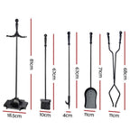 Grillz Fireplace Tool Set Fire Place Tools Poker Brush Shovel Stand Tongs