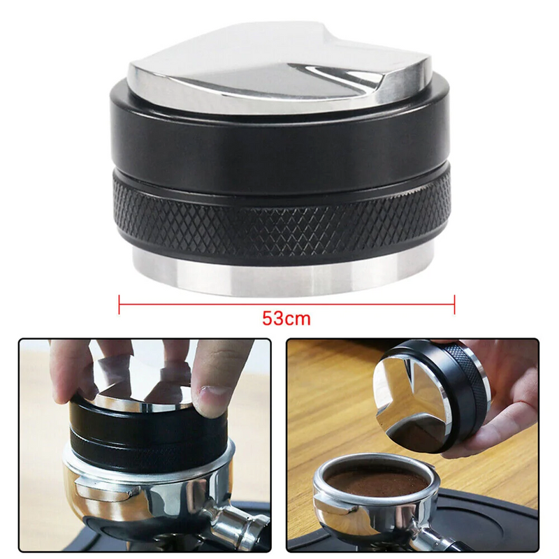 Coffee Distributor & Tamper, Dual Head Coffee Leveler Fits for 53mm Breville