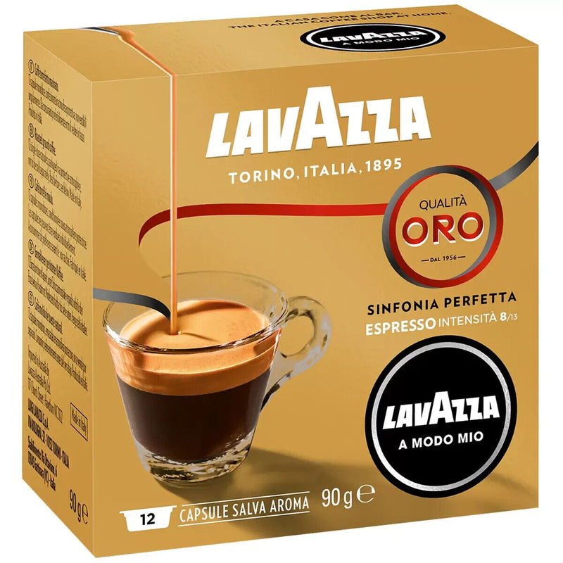 Lavazza A Modo Mio Qualita Oro Coffee Capsules 8 x 12 Pack