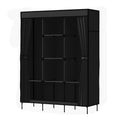 Artiss Clothes Wardrobe Closet Storage Large Portable Organiser with Shelf Black