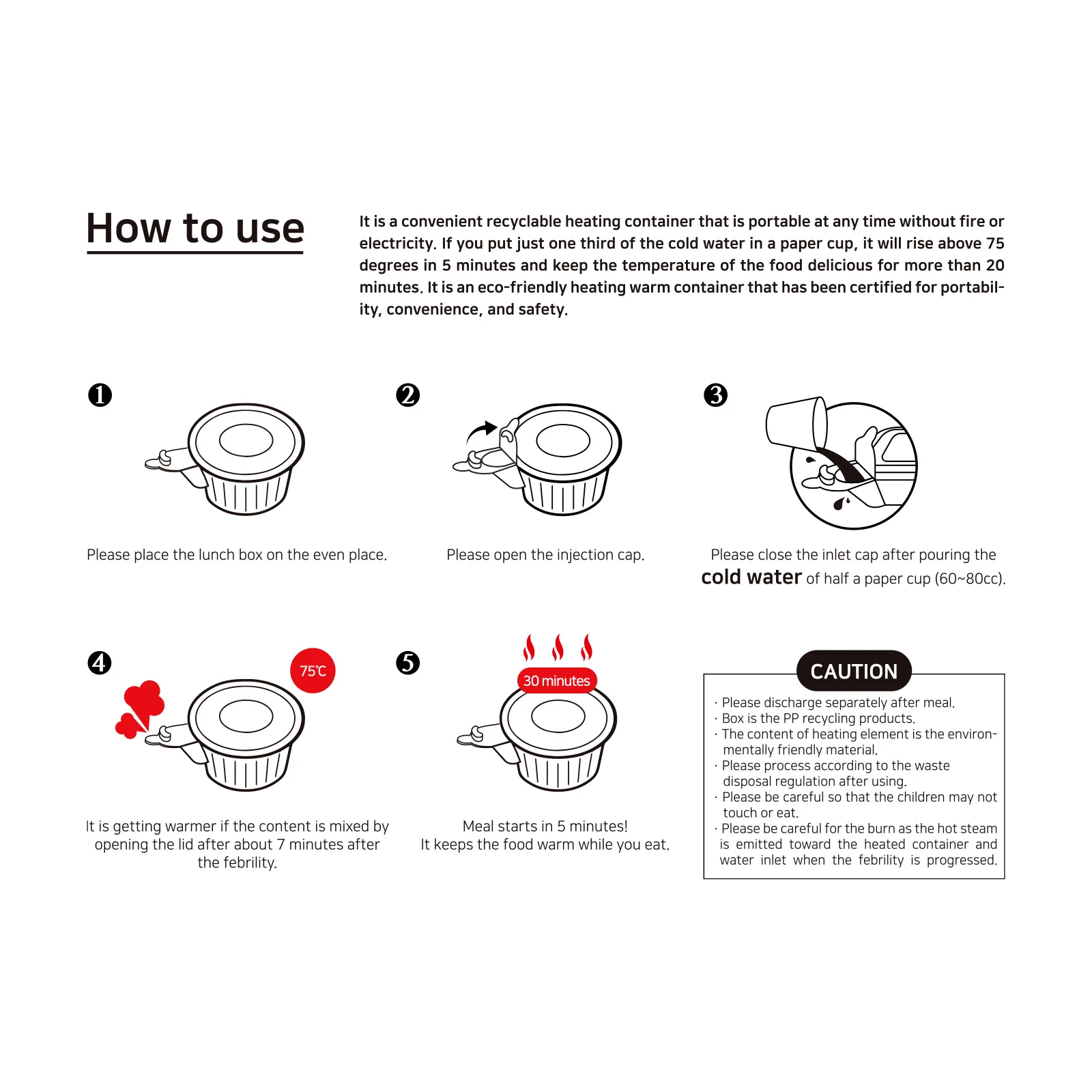 Sirak Food 20 Pack Dalat Heating Lunch Box Container 26cm A