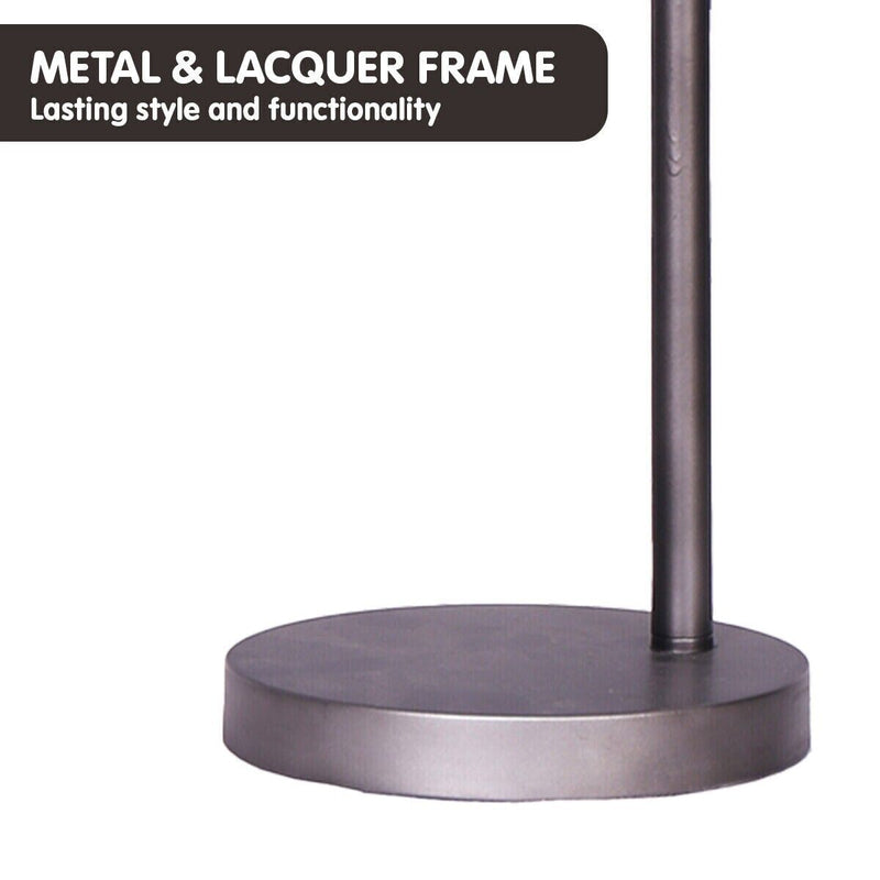 Sarantino Table Lamp Industrial Chic Adjustable Angle - Dark Grey