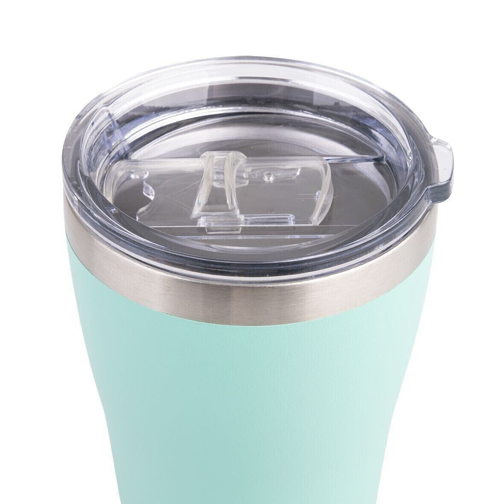 2x OASIS STAINLESS STEEL DOUBLE WALL INSULATED "TRAVEL CUP" 350ML