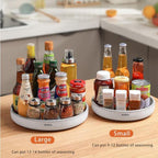 Ecoco Kitchen Rotating Spice Condiment Storage Rack Bathroom Swivel Tray Organiz