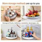 Ecoco Kitchen Rotating Spice Condiment Storage Rack Bathroom Swivel Tray Organiz