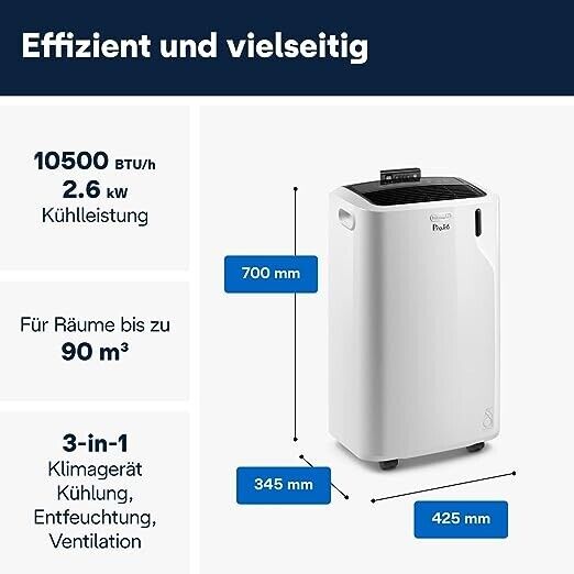 Pinguino Portable Air Conditioner White 2.6Kw