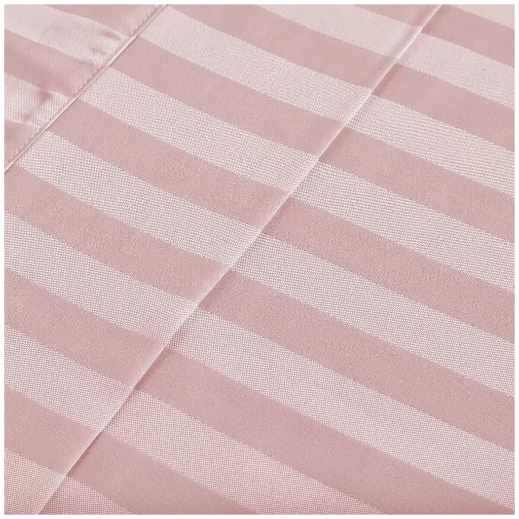 Royal Comfort 1200 Thread count Damask Stripe Sheet Set Queen Blush
