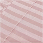 Royal Comfort 1200 Thread count Damask Stripe Sheet Set Queen Blush