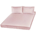 Royal Comfort 1200 Thread count Damask Stripe Sheet Set Queen Blush