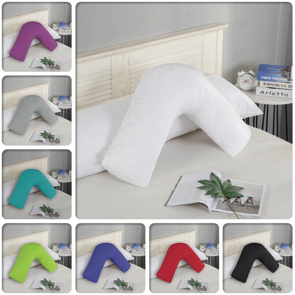 1000TC Premium Ultra Soft V SHAPE Pillowcase - Black