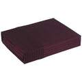 Ramesses 1000 TC Pima Cotton Narrow Stripe King Sheet Set Burgundy