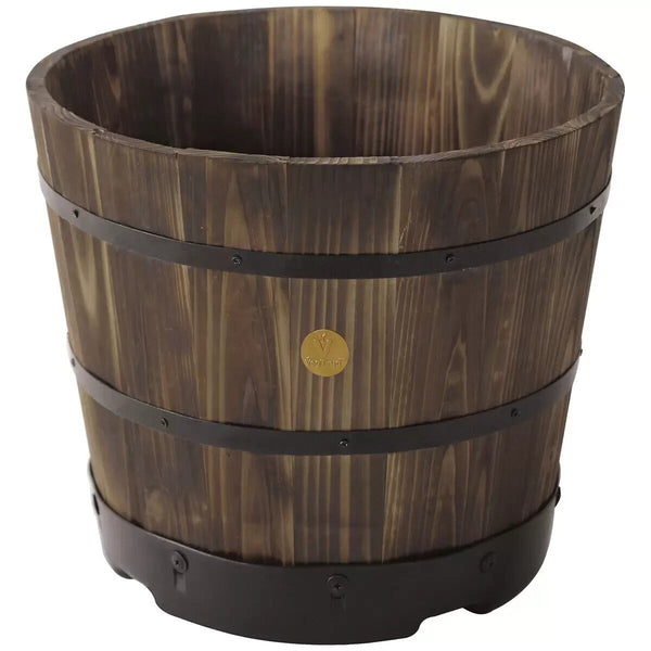 Takasho VegTrug 55cm Wooden Barrel Planter 6 Pack