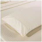 Kensington 1200TC Stripe Cotton Sheet Set Double Sand