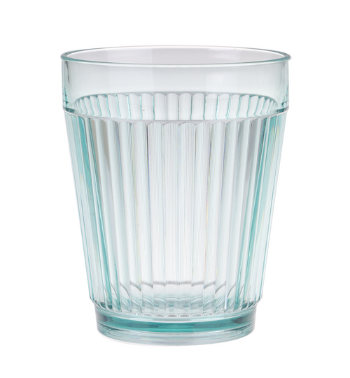 6x PIZZAZZ "RIPPLE" ACRYLIC DOUBLE OLD FASHION 415ML
