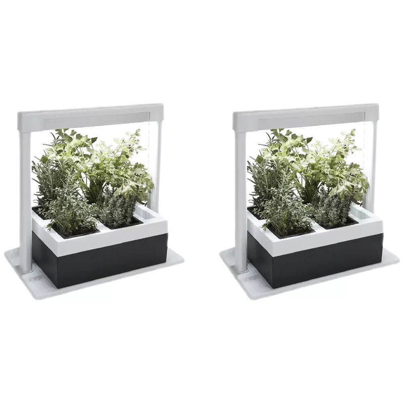 Greenlife 2 x Herb Lamp LED 4 Pot Grower 37 x 22 x 36cm