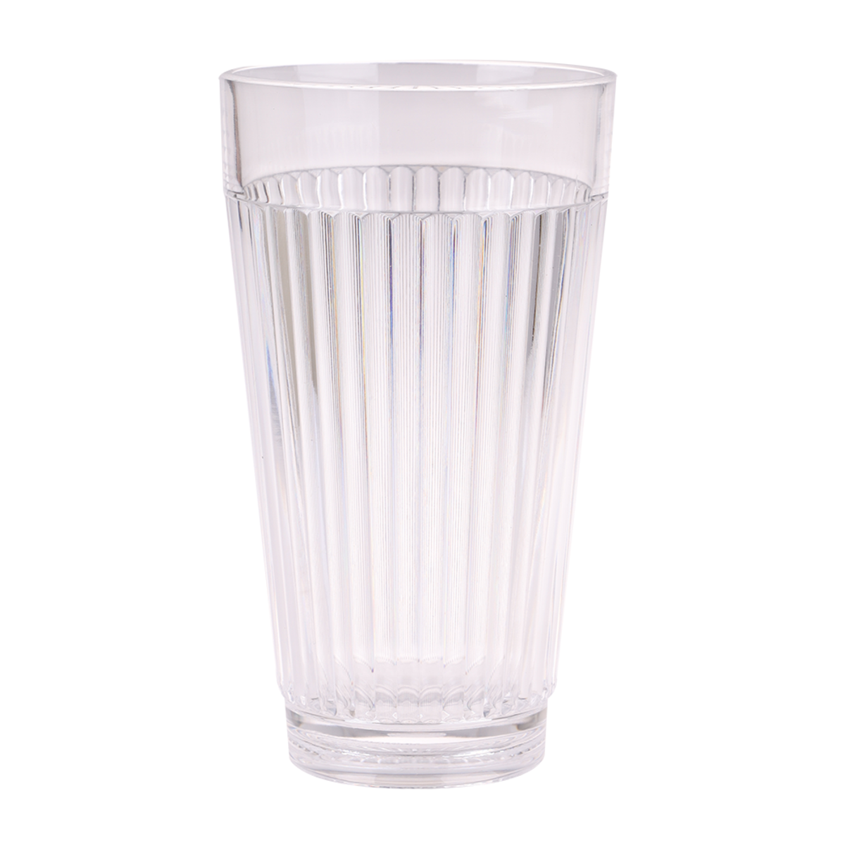 6x PIZZAZZ "RIPPLE" ACRYLIC HIGH BALL TUMBLER 450ML