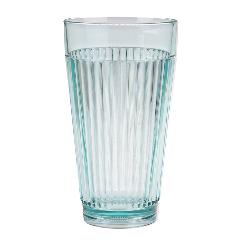 6x PIZZAZZ "RIPPLE" ACRYLIC HIGH BALL TUMBLER 450ML