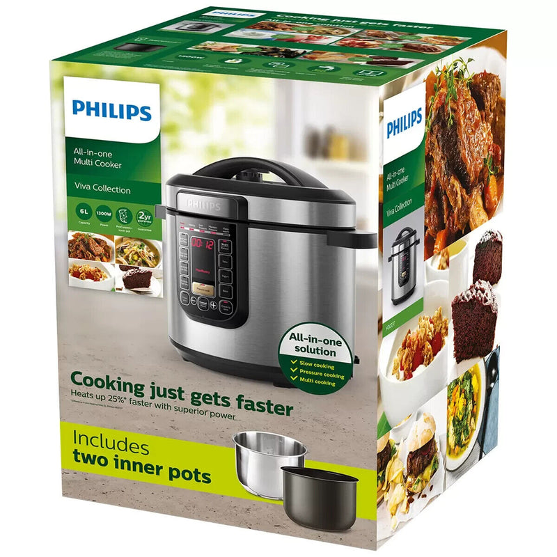 Philips All In One Cooker 6L and Stainless Steel Bowl