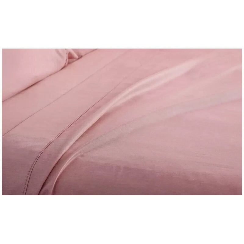 Kingtex 2000TC Bamboo Cooling Sheet Set Tea Rose