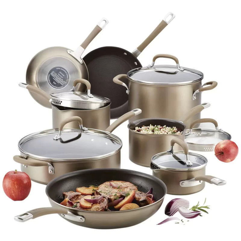 Circulon Professional Hard Anodised Cookware 13 Piece Set Bronze